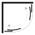 SUVIA íves zuhanykabin