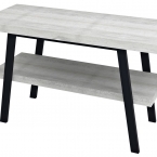 TWIGA mosdótartó asztal, 110x72x50cm, matt fekete/öreg tölgy (VC453-110-5)