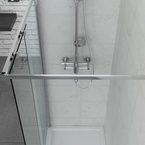 Sanotechnik ELITE zuhanyfal tolóajtóval, 120 cm (WK120)