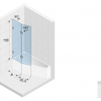 SCANDIC NXT X500 kádparaván (Rethink Space)