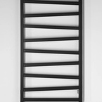 Sapho ZIG fürdőszobai radiátor, 600x1096 mm, 497 W, matt fekete (ZG611B)