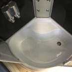 Aqualife Brill 8810A fekete üveghátfalas hidromasszázs kabin