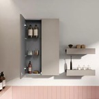 AREZZO design univerzális felsőszekrény bármely modellhez 50 cm-es, 2 ajtós (12,6) matt beige – enteriőrkép
