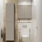AREZZO design univerzális felsőszekrény bármely modellhez 50 cm-es, 2 ajtós (12,6) matt beige – enteriőrkép