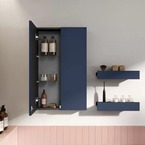 AREZZO design univerzális felsőszekrény bármely modellhez 50 cm-es, 2 ajtós (12,6) matt kék – enteriőrkép