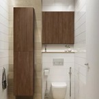 AREZZO design univerzális felsőszekrény bármely modellhez 50 cm-es, 2 ajtós (12,6) Lincoln dió – enteriőrkép