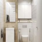 AREZZO design univerzális felsőszekrény bármely modellhez 40 cm-es, 1 ajtós (21,6) mf fehér színben – enteriőrkép