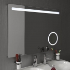ASTRO Tükör beépített kozmetikai tükörrel, LED világítással 100x70
