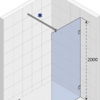 SCANDIC X400 zuhanyfal