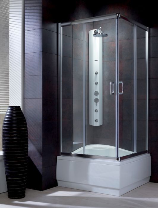 Radaway Premium Plus C1700 szögletes görgős zuhanykabin